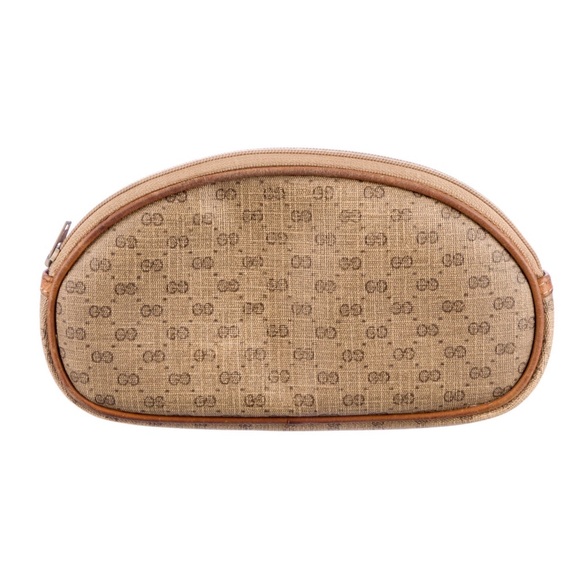 GUCCI Vintage Micro GG Monogram 0391153045 Clutch Cosmetic Bag NICE - Picture 1 of 13